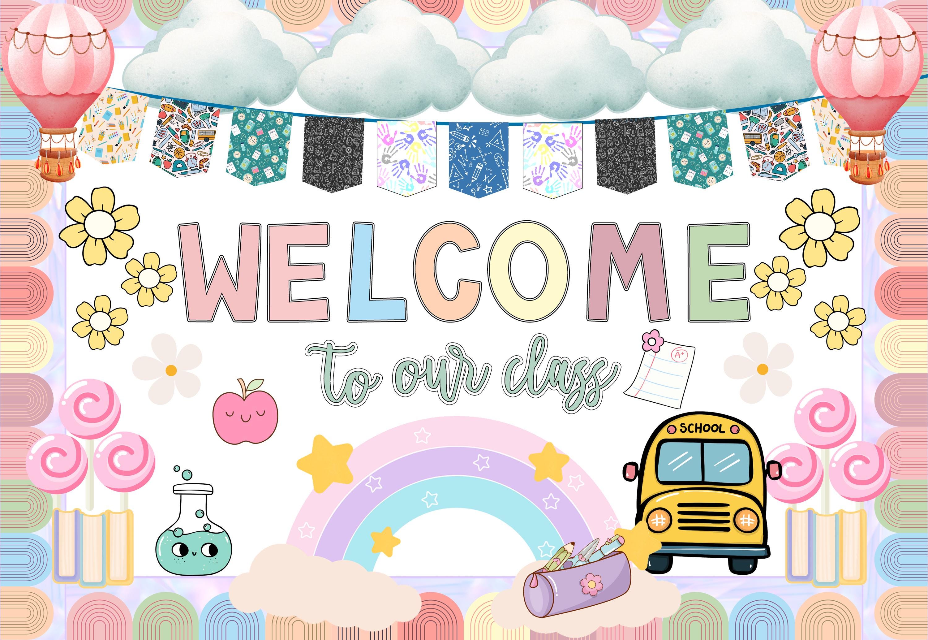 Welcome to Our Class Bulletin Board Kit: Classroom Decor (digital ...