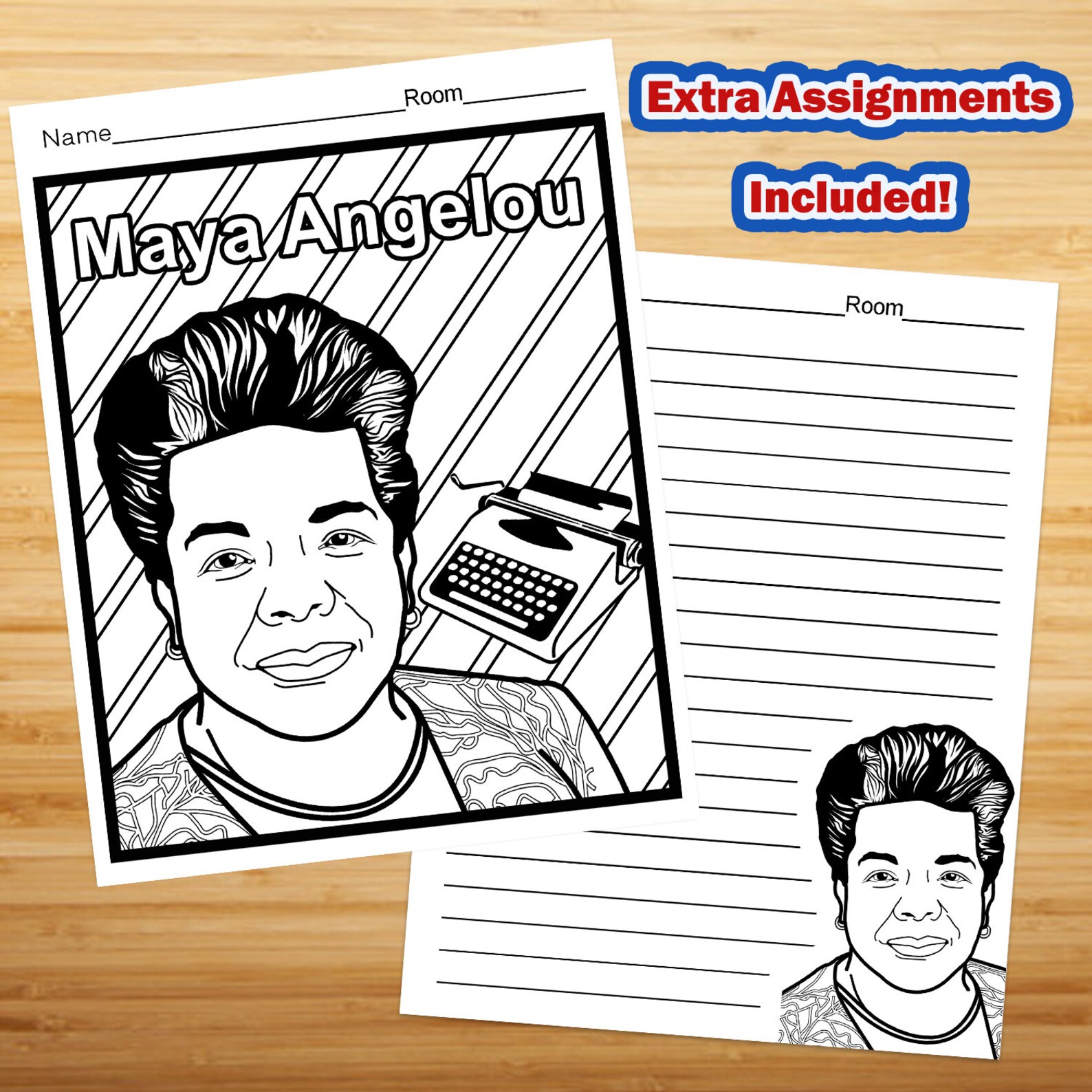Maya Angelou, Collaborative Group Mural, Project Resource, Black ...