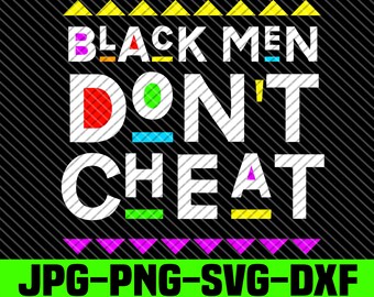 Los hombres negros no engañan SVG: Arte africano al estilo Martin (Descarga digital)