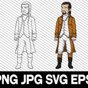 Hamilton, Clip Art, SVG, DXF, cut file, Hamilton PNG, Alexander Hamilton