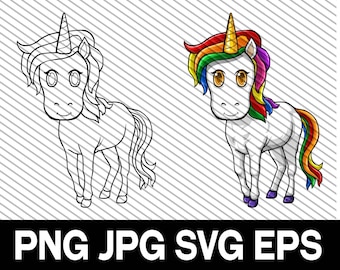 Unicorn, Clip Art, SVG, DXF, cut file, Unicorn PNG