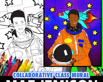 Mae Jemison Collaborative-muurschildering: Black History Month-project (directe download)
