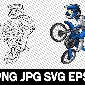 Motocross PNG, SVG, DXF, cut file, Motocross Clipart, Motocross Racing