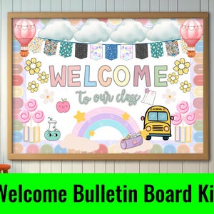 Welcome To Our Class Bulletin Board Kit: Classroom Decor (Digital Download)