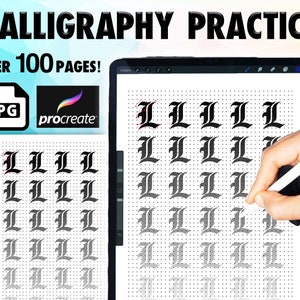 Calligraphy Practice Sheets: Hand Lettering Kit for Beginners (Digital Download)