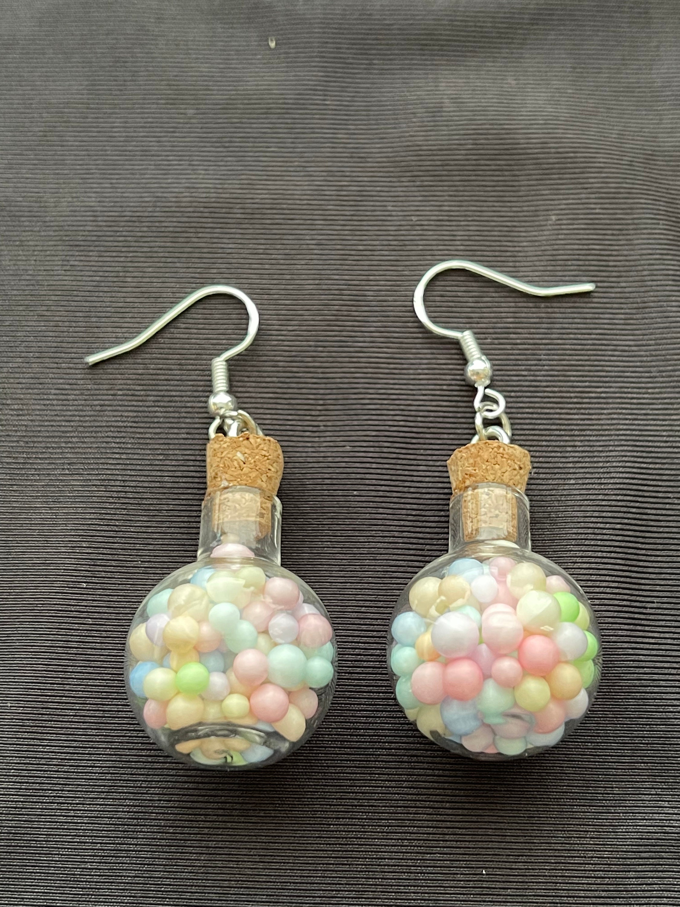 Jar of candy dangle earrings Etsy