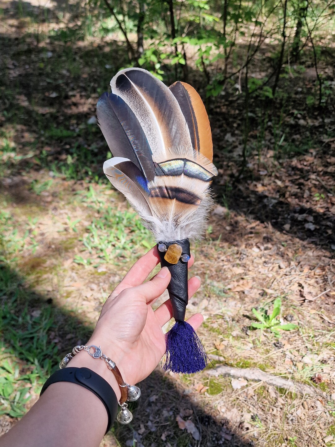 Sacred Altar Tool: Smudge Fan.ritual Tool. Smoke Fan.meditation Helper ...