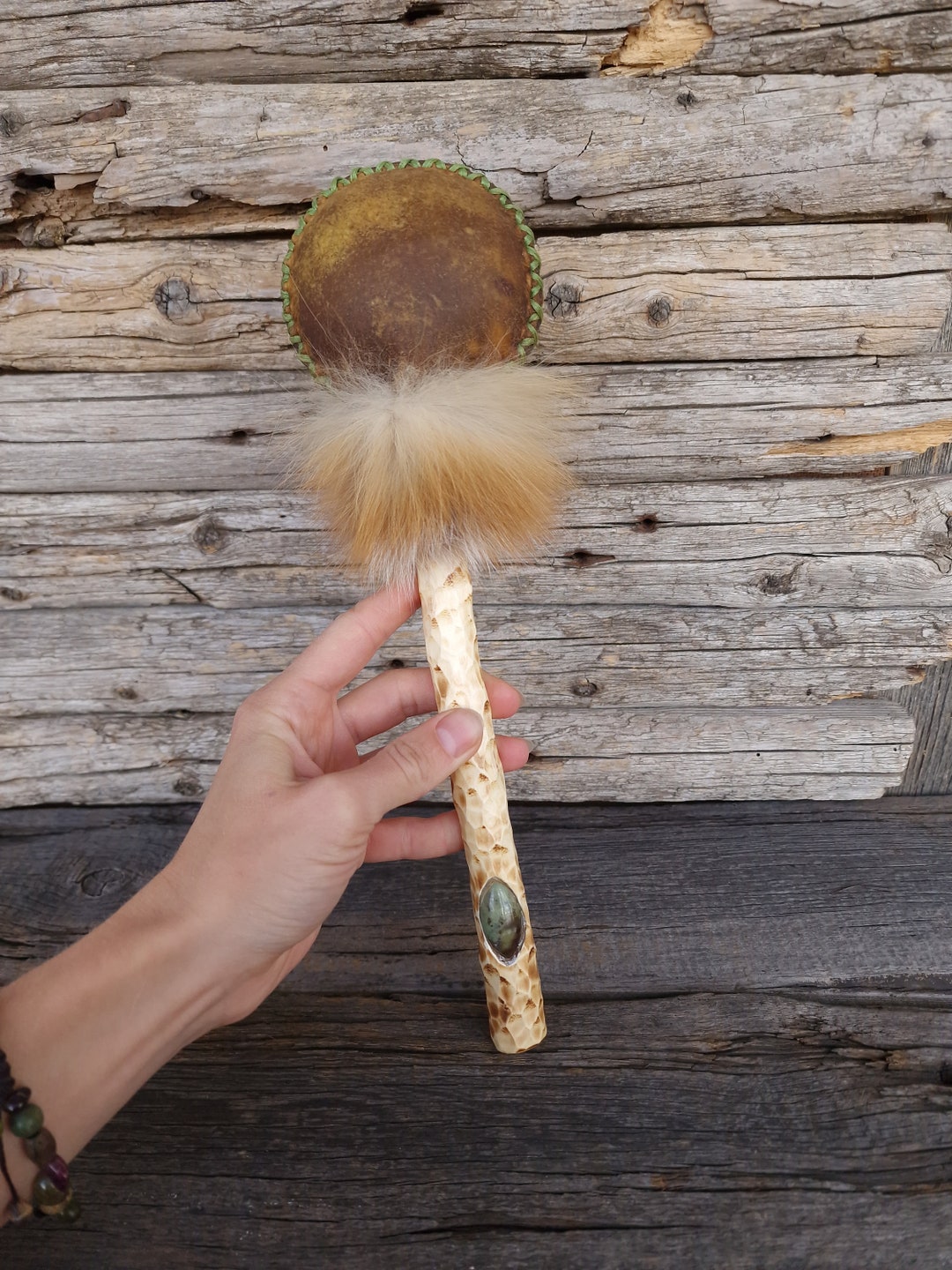 Shamanic Rattle. Unique Leather Maracas. Folk Instrument. - Etsy