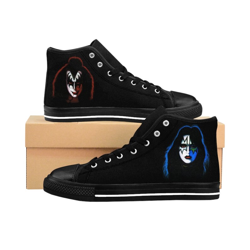KISS Faces Solo Album Men/'s High-top Sneakers