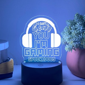Personalized Gamer LED Sign - Video Game Light - Multi Color- Gamertag Sign - Custom LED Sign - LED Light Sign - Custom Night Light