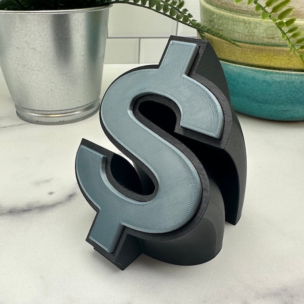 Dollar Sign Emoji Desktop Paperweight for Home Offices, gifts for salespeople and moneymakers