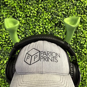 Ogre Ears for Headset for Gamers, Tiny Imp Demon Horn, Live Streaming Props, Witchy Goth Gaming Accessories, Gamer Gift
