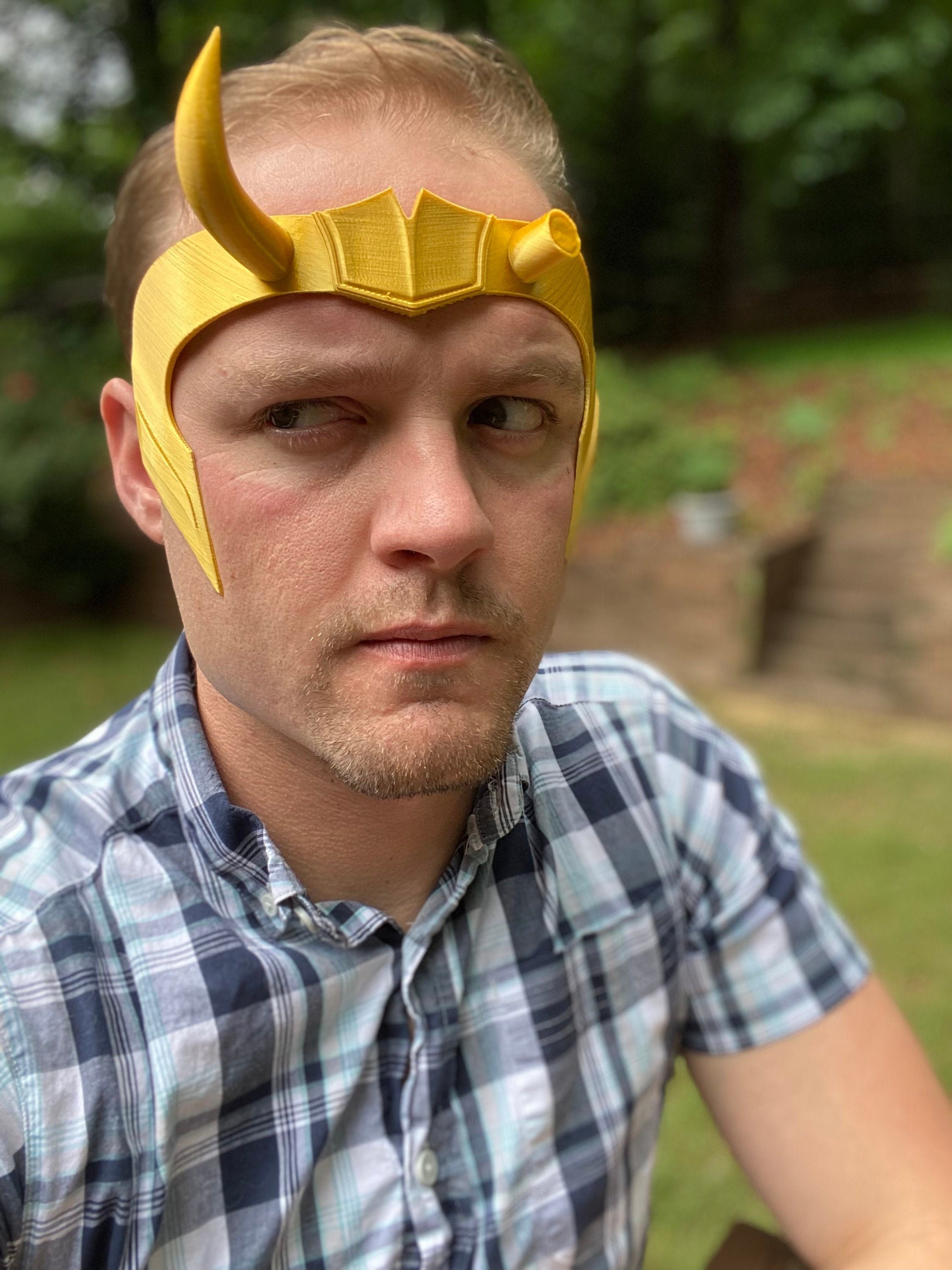 Broken Golden Trickster Crown - Made in US - DIY Cosplay Helmet - Fas…