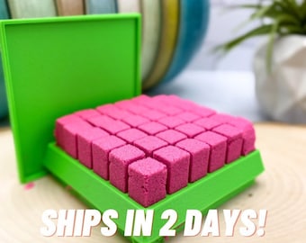 Bath Bomb Molds for Bath Bomb Makers - 6x6 Imbed Make Shaped Mold for Bubble Bath Shower Bombs