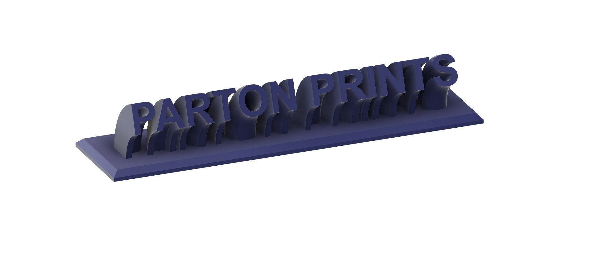 Custom 3d printed name plate