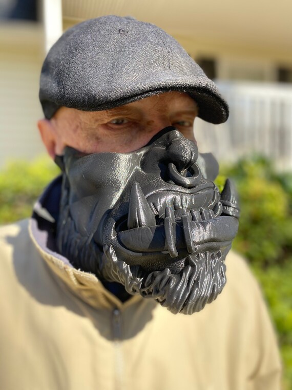 Giant Orc Cosplay Mask by Wekster - Warcraft Face Mask - Made in