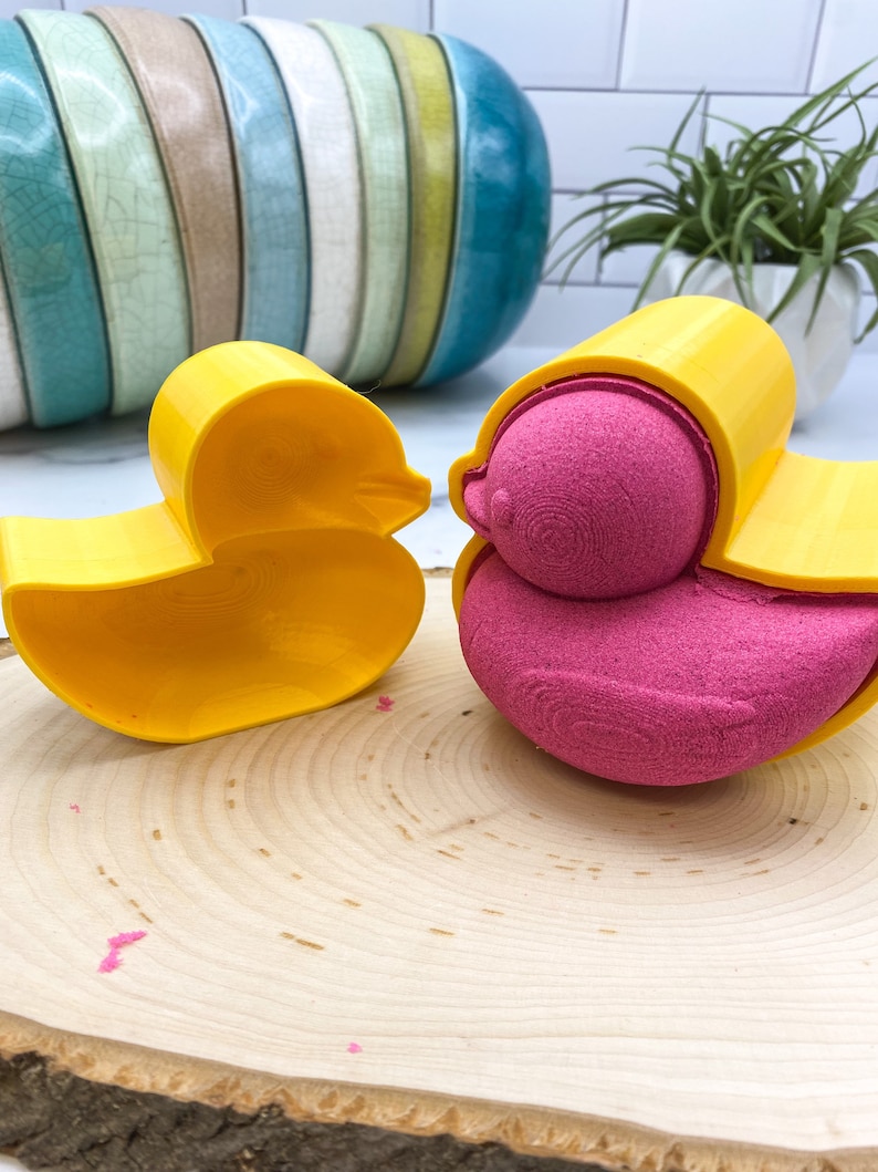 3D Duck Bath Bomb Molds Multiple Sizes Bath Mold Fast shipping Bubble Bath Bomb Molds 3D printed mold image 2