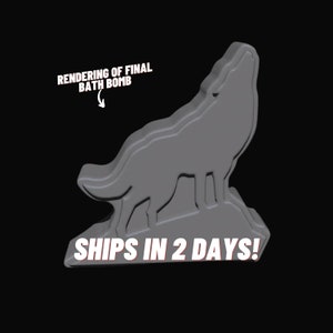 Bath Bomb Molds for Bath Bomb Makers - Wolf Shaped Mold for Bubble Bath Shower Bombs
