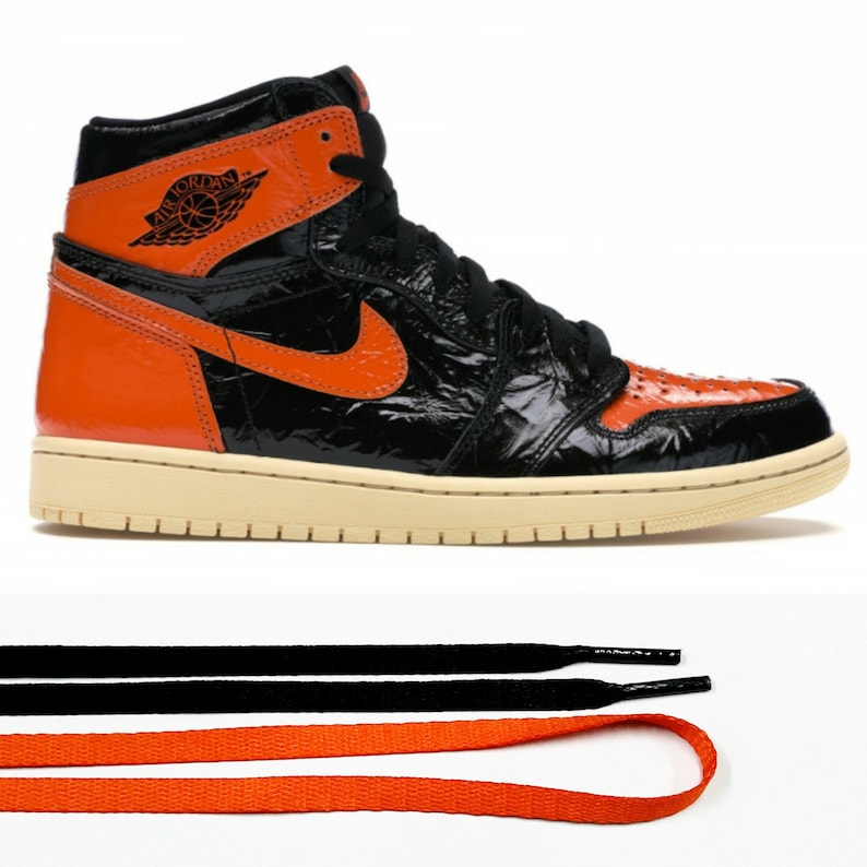 jordan 1 black toe laces