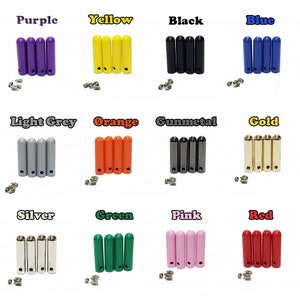 Metal Aglets Shoelace Tips 4 Colors Aglets for Shoelaces 32 Sets Shoelace  End Caps Screws Aglets Lace Thread Tips Shoe String Aglet Tips Head for