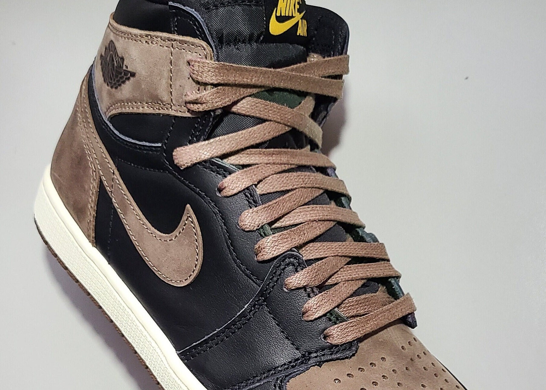 Custom Jordan 1 Mocha Toe Concept painted Please Read 