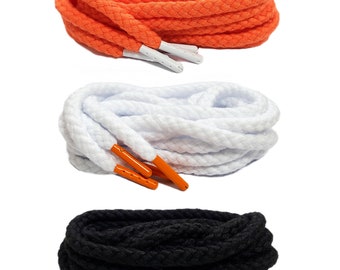 Braid Rope Shoelaces For Dunk SB Air AJ Jordan 1 Orange White Black