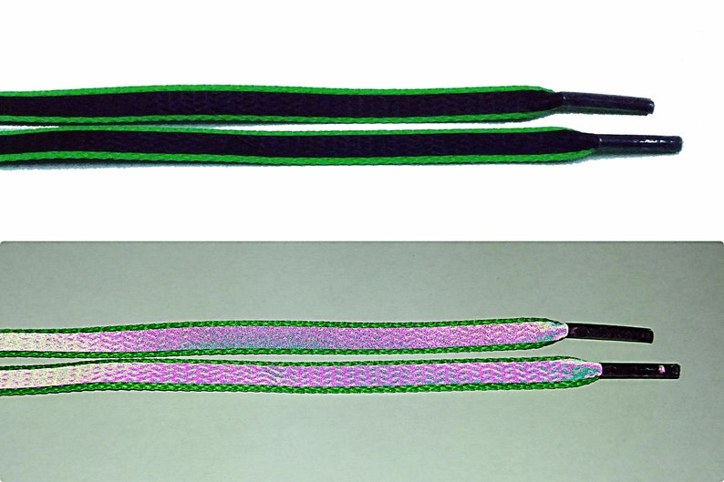 iridescent shoe laces