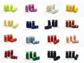 2 Pairs 4Pcs Shoe Laces Buckle Rope Cord Lace Locks Stopper Sports Run Sneaker product logo
