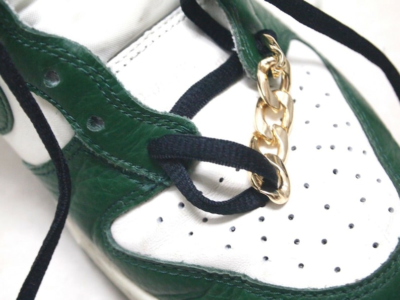 Metal Chain Shoe Laces Lace Locks for Air Jordan 1 LBJ Kobe KD Etsy
