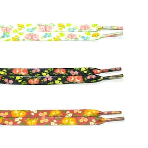 Floral Printies Flat Laces