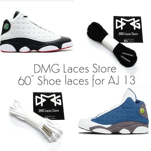 Rope Shoe laces with Metal Tips fit for Air AJ Jordan 13 XIII low Panda Bred Flint Cherry Playoffs White Black