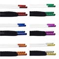 Glossy Metallic Tips Flat Laces For Air AJ Jordan 1 3 4 5 6 7 Bred Patent Orange Green Purple Blue Royal product logo