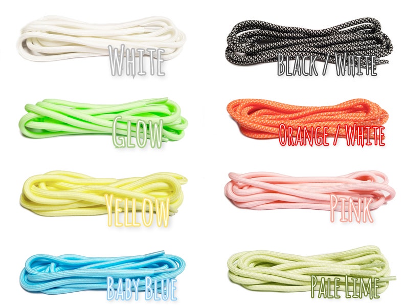 Glow in the Dark Rope Shoe Laces For Yeezy Boost 350 380 700 V3 Glow Yeezreel Zebra Semi Femi frozen Yellow White Butter Alien Blue 