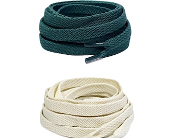 Basic Flat Laces For Air AJ Jordan 4 IV Oxidized Green Sail