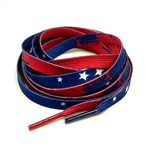 Flat Laces ( USA Flag ) for Air AJ Max 1 PG 3  Air Force Jordan