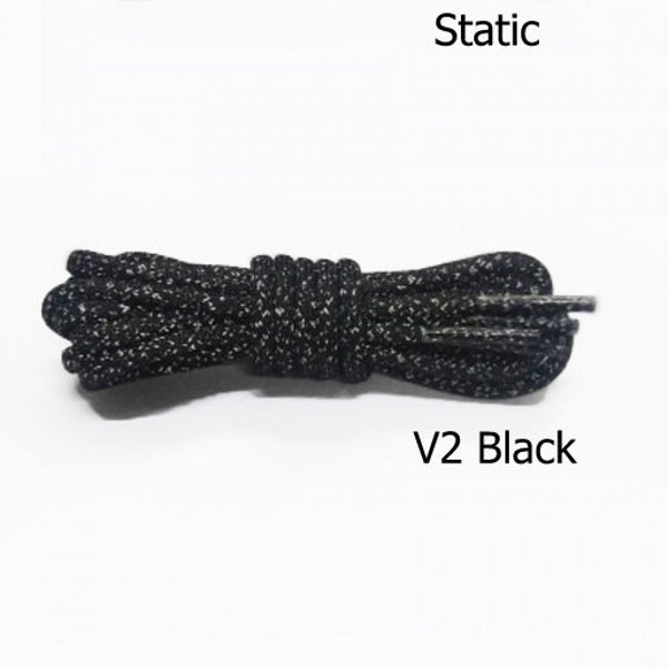 Reflecterende touwschoenveters voor Yeezy Boost 350 V2 Black Static Yecheil Cinder Bred