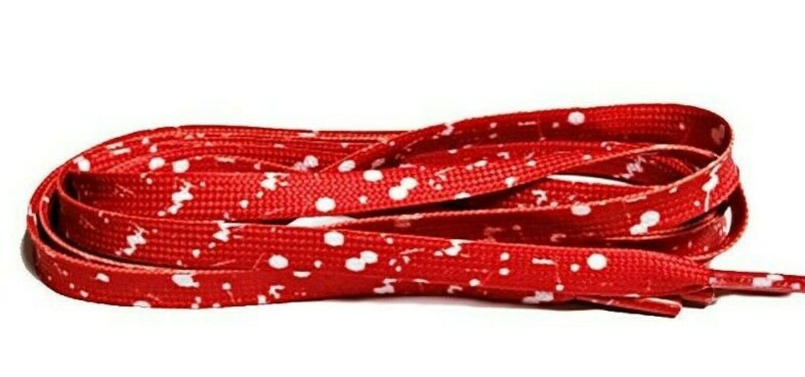 Cement Flat Shoe Laces For Air Jordan AJ 4 IV Red White Oreo Etsy