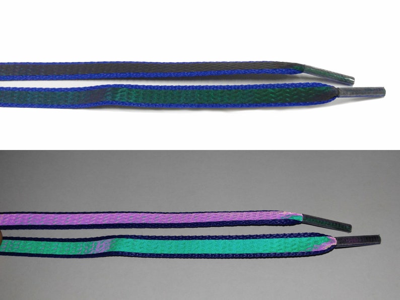 iridescent shoe laces