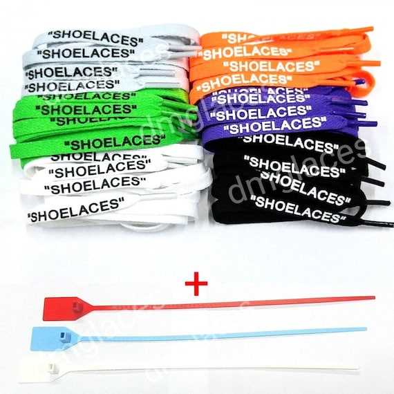 Off White Replacement Flat Shoelaces 
