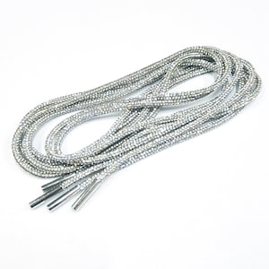 Rhinestones Rope Crystal Sparkle Shoe Strings Bling Shoe Laces ( One Pair )