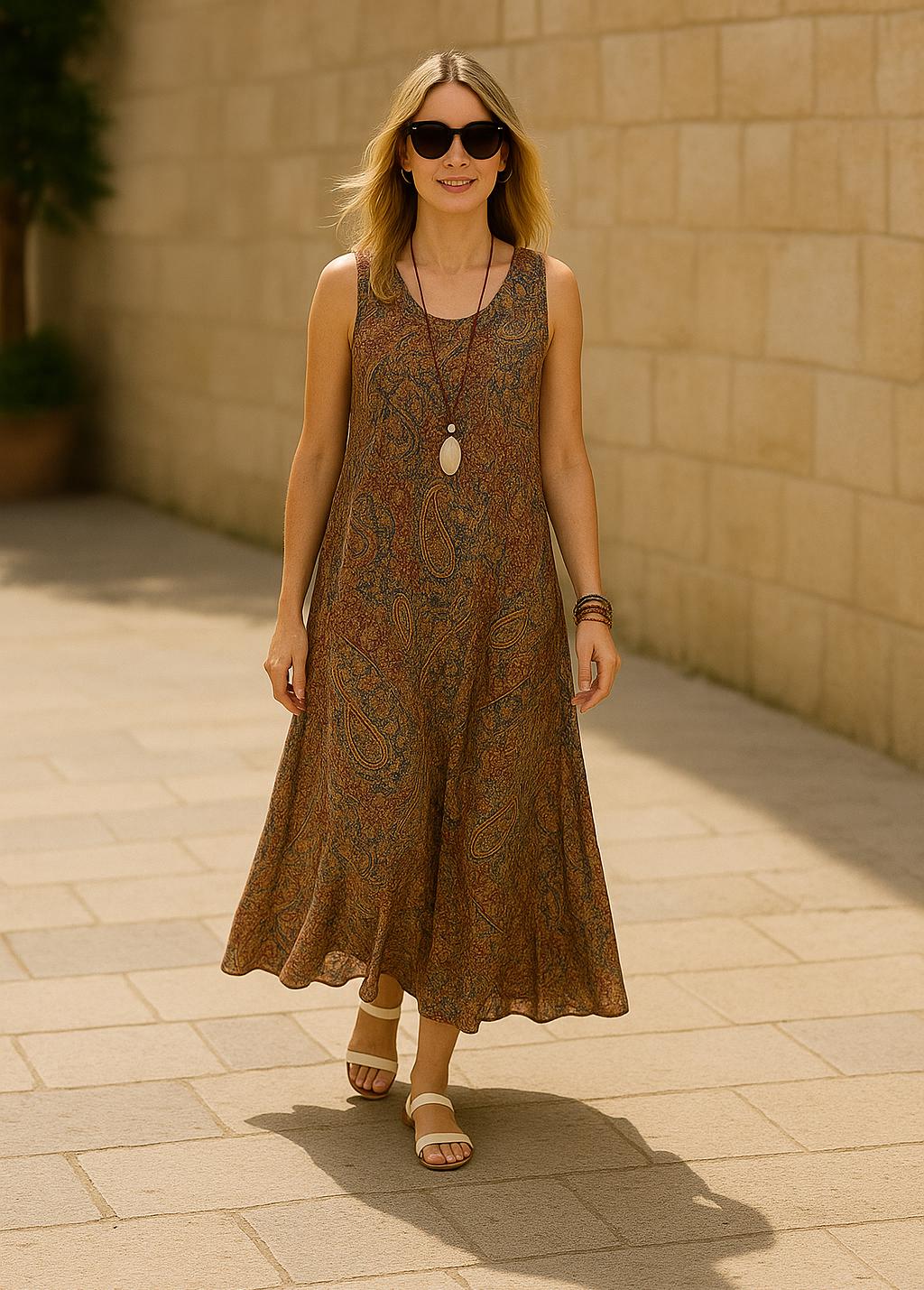 Boho Knee Length Dress - Etsy
