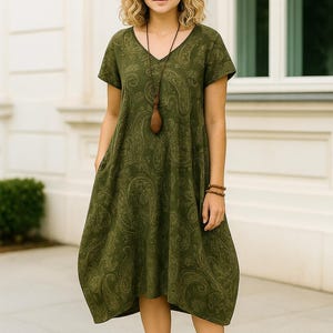 Robe Mini Free People Velours Smocké – Crème/or/vert – Design Oiseaux – Taille 6 Occasion