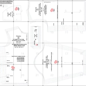 PDF-sömnadsmönster för hög kragejacka, dragkedja fram, sidofickor, (M-4XL) (A0, A3, A4, Letter) engelska och afrikaans bild 5