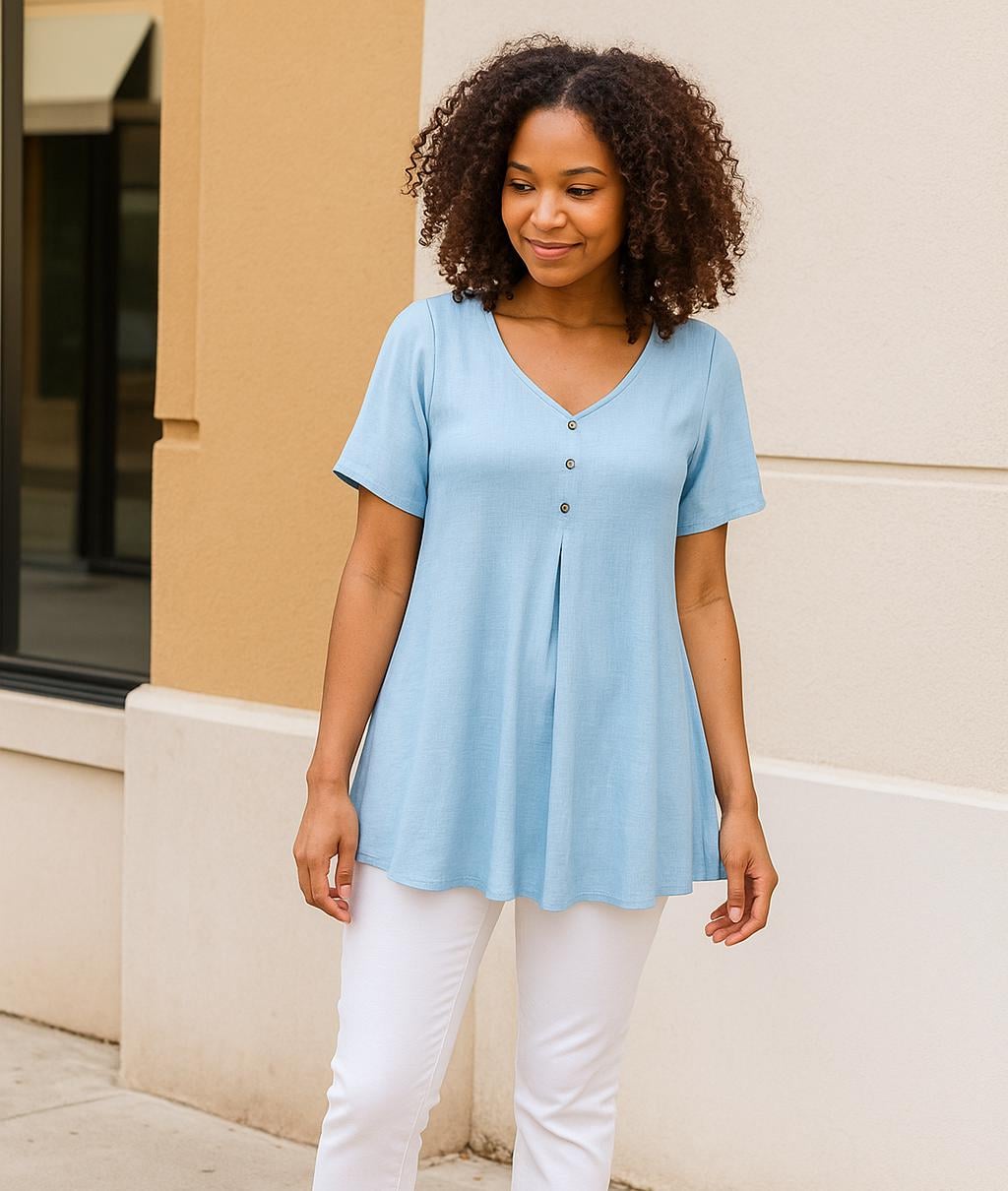 Daisy Tunic Sewing Pattern PDF: Beginner Sizes S-5XL (A0, A3, A4, Letter Formats)