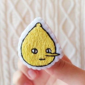 yellow kitty pin Neon cat brooch weird kitten brooches