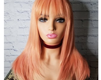 peach colored wigs