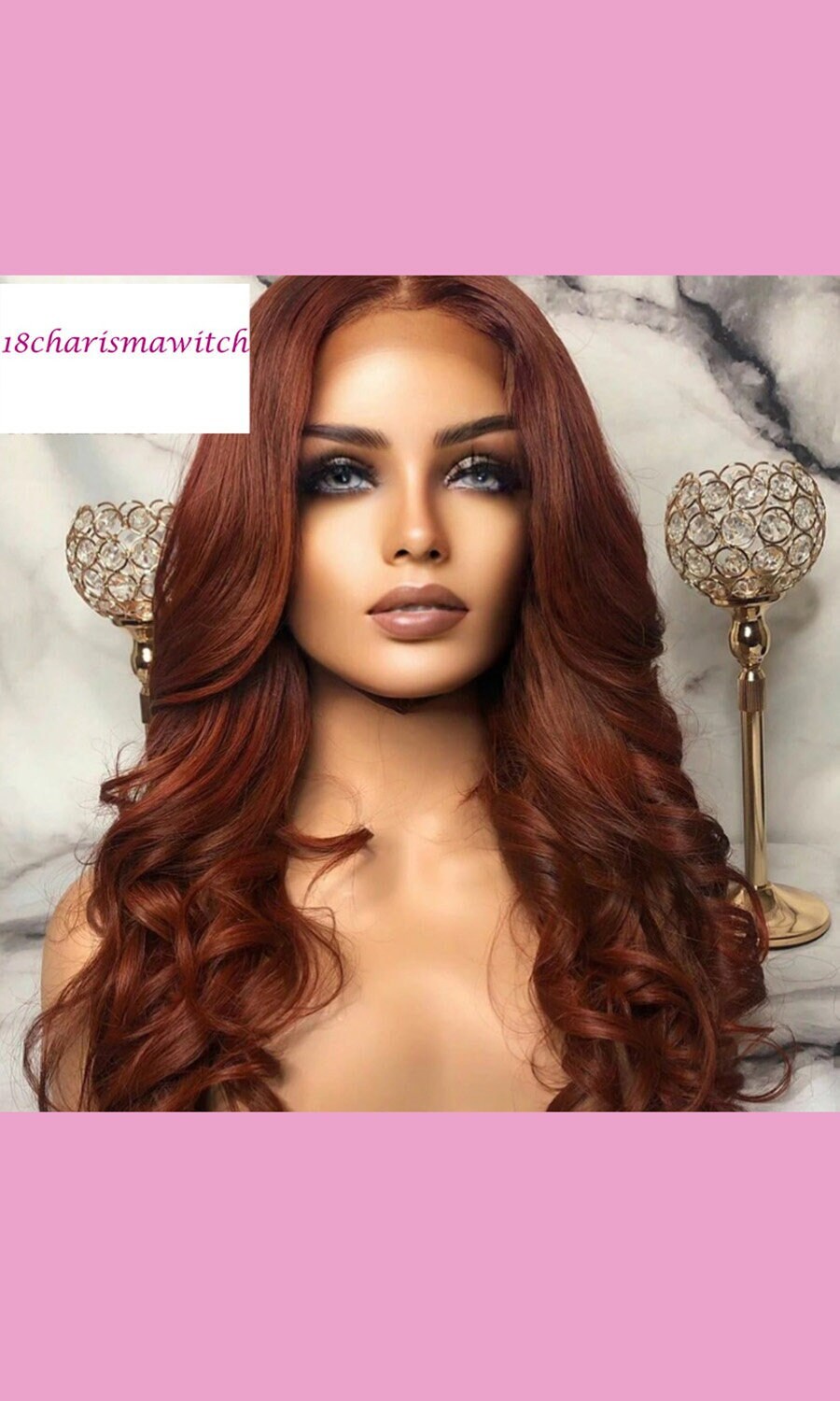 Long Loose Wave Chestnut Brown Lace Front Wigs - Maya