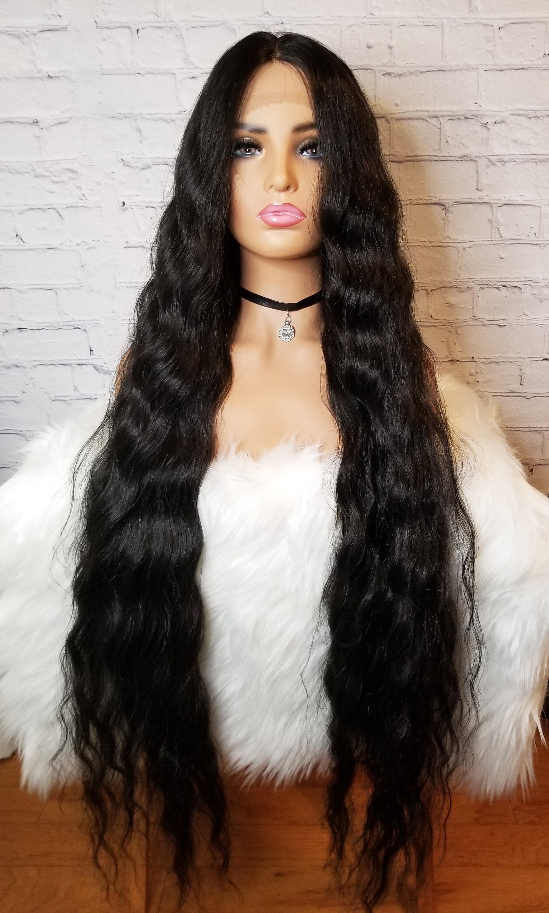 LONG 40 WIG BLACK BOXED`` COST-AC NEW 
