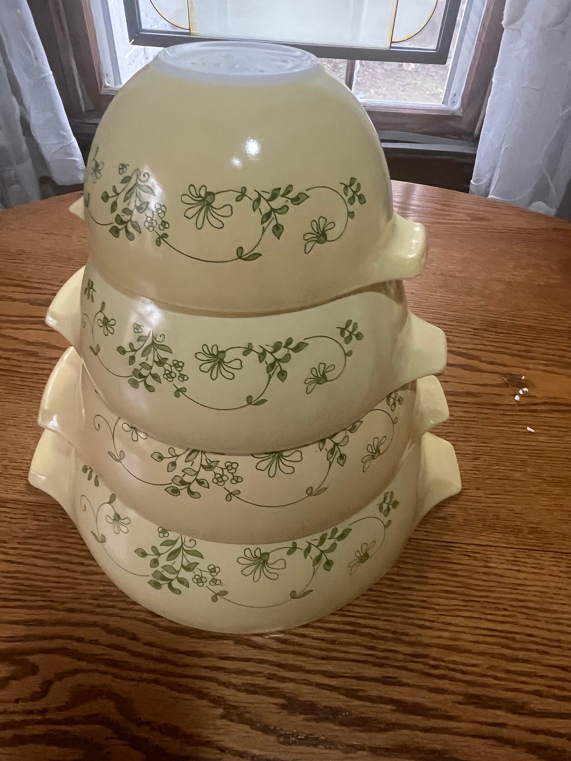 Shenandoah PYREX Vintage SHINY Shenandoah Cinderella Full Set Nesting ...