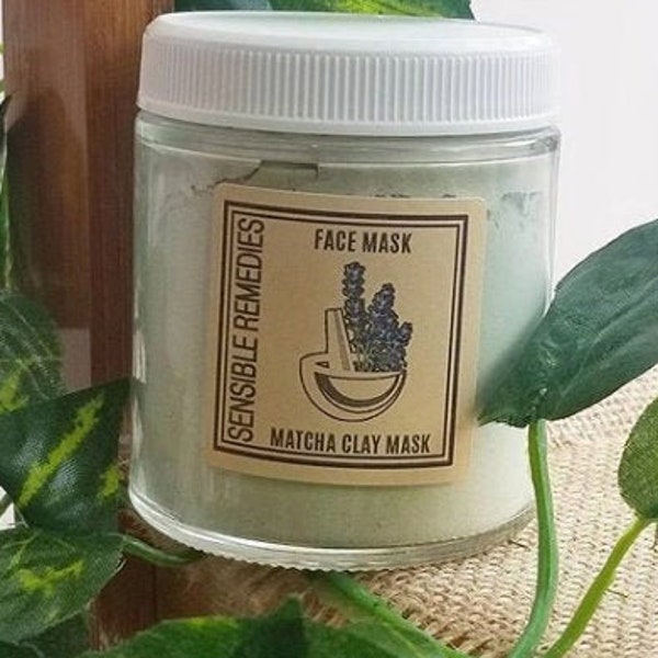 Matcha Face Mask Deep Cleaning Clay Mask by Sensible Remedies